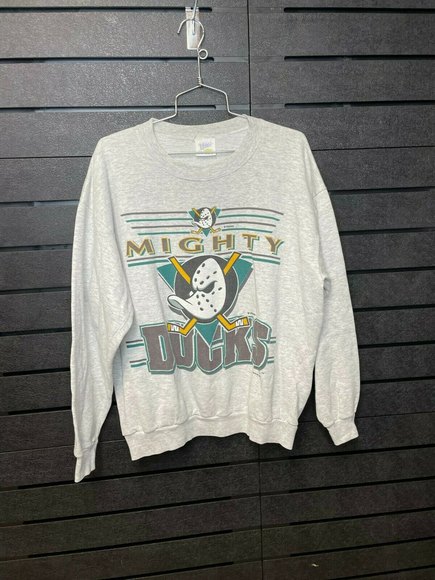 Vintage 1993 NHL Mighty Ducks Crewneck Size Large Used Official Fan - Picture 1 of 4